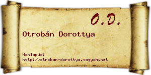 Otrobán Dorottya névjegykártya